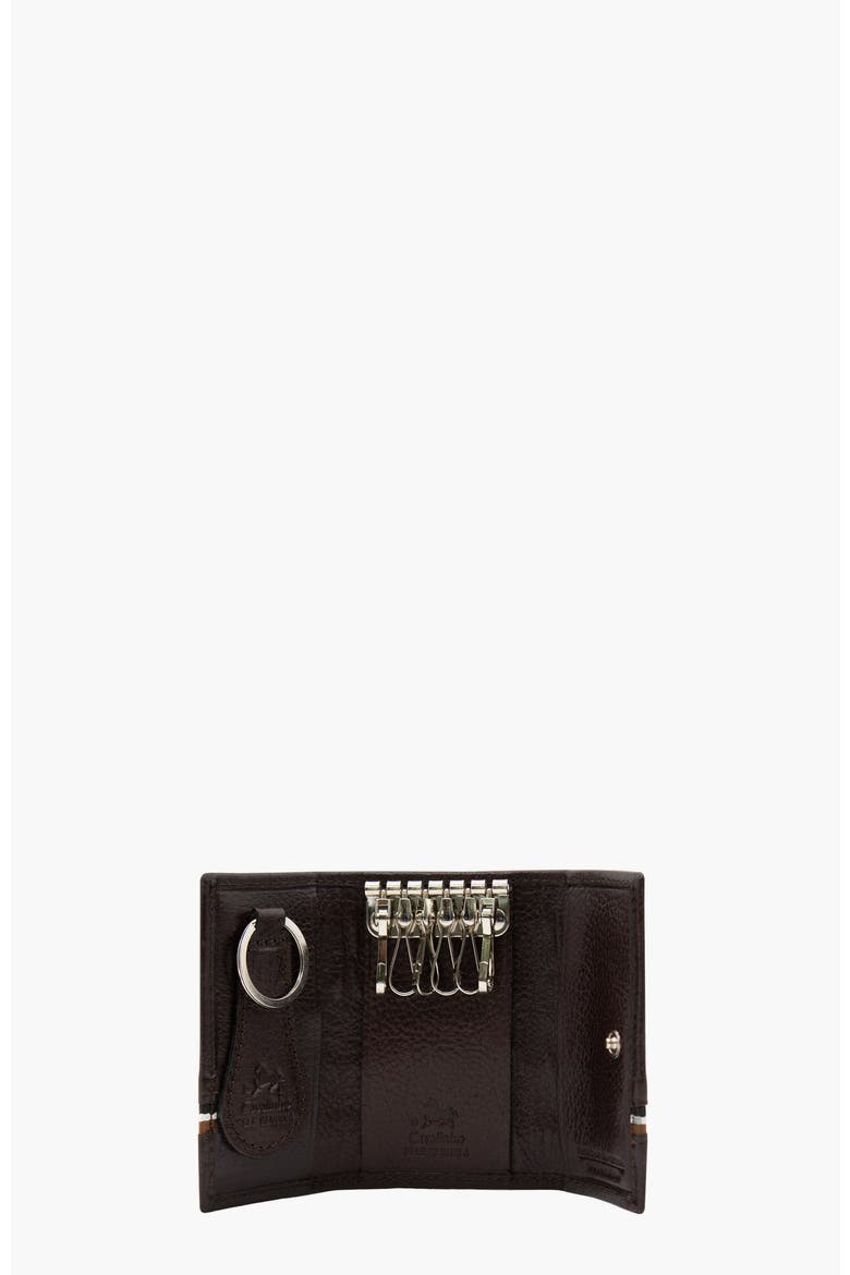 The Sailor Trifold Leather Key Holder Wallet 535, Alternate, color, Brown