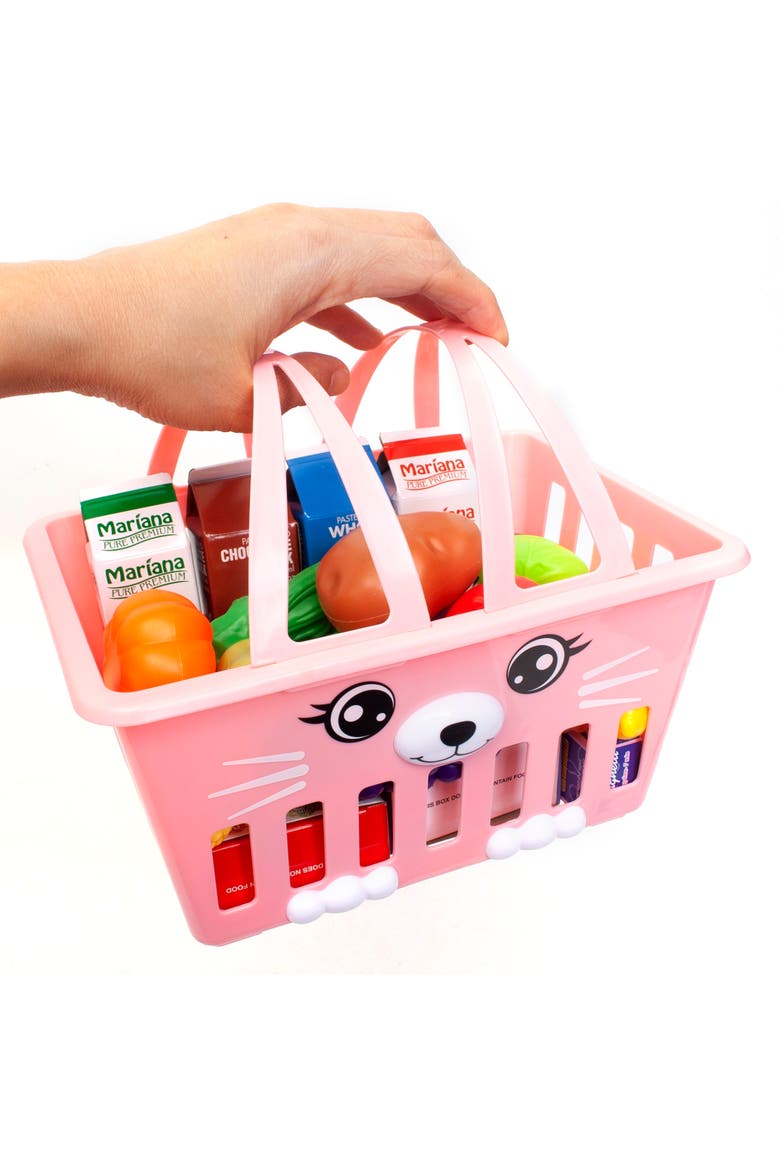 Pink Bunny Basket Playset, Alternate, color, Multicolored