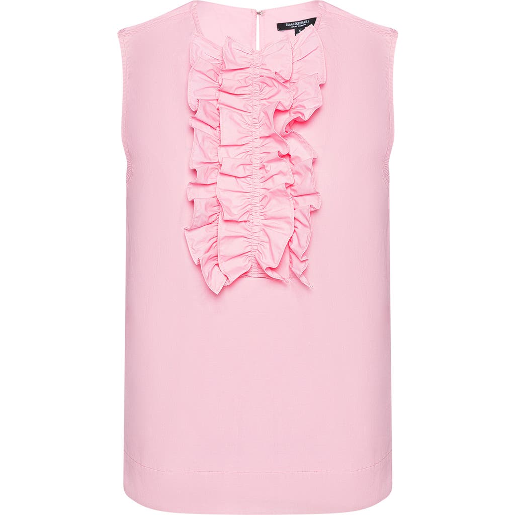 Isaac Mizrahi New York Ruffle Sleeveless Top In Soft Pink