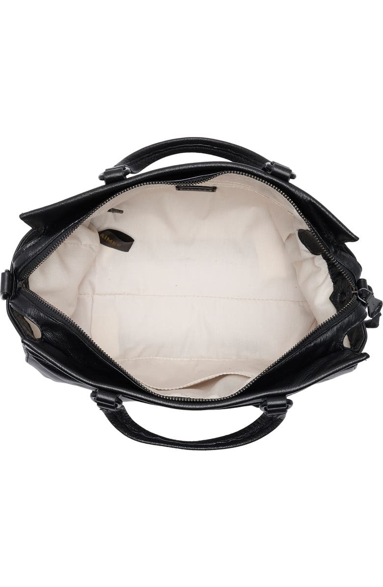 AIMEE Low Key Luxe Satchel Bag, Alternate, color, Black