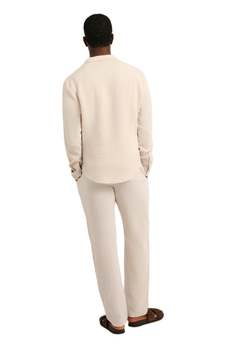 Onia Cotton Gauze Pull-on Pant, Alternate, color, Stone