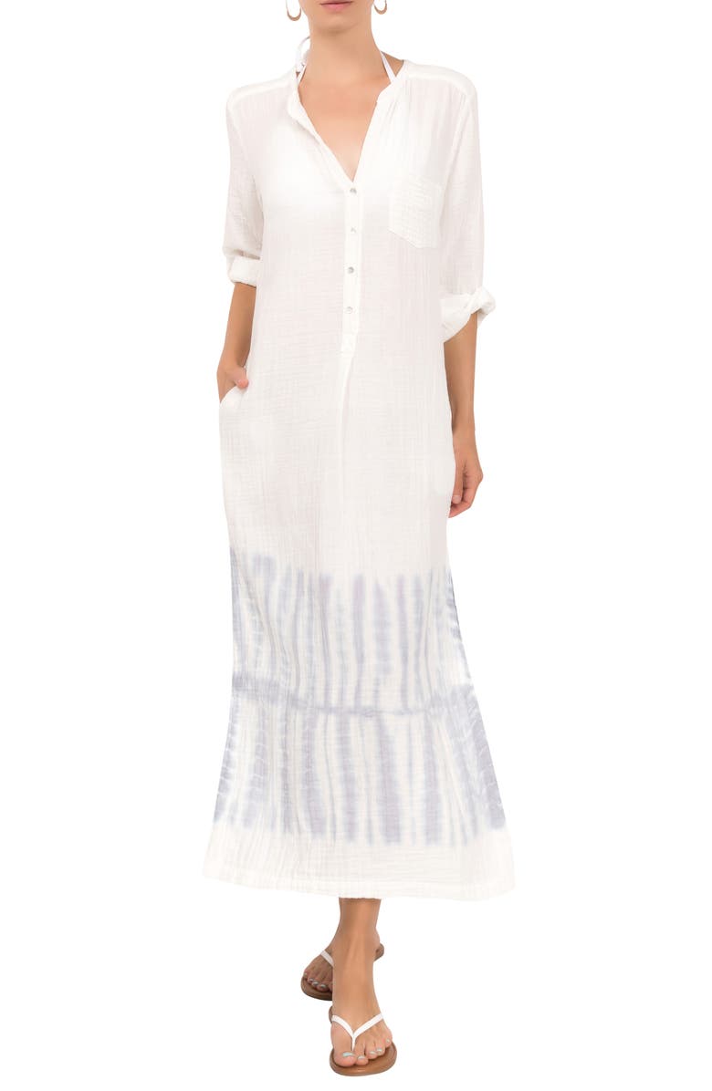 Everyday Ritual Tracey Cover-Up Caftan Dress, Main, color, 