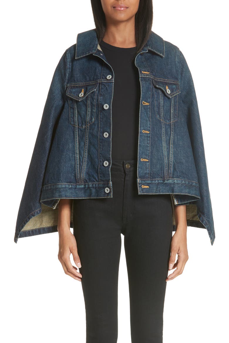 Denim Cape, Main, color, INDIGO