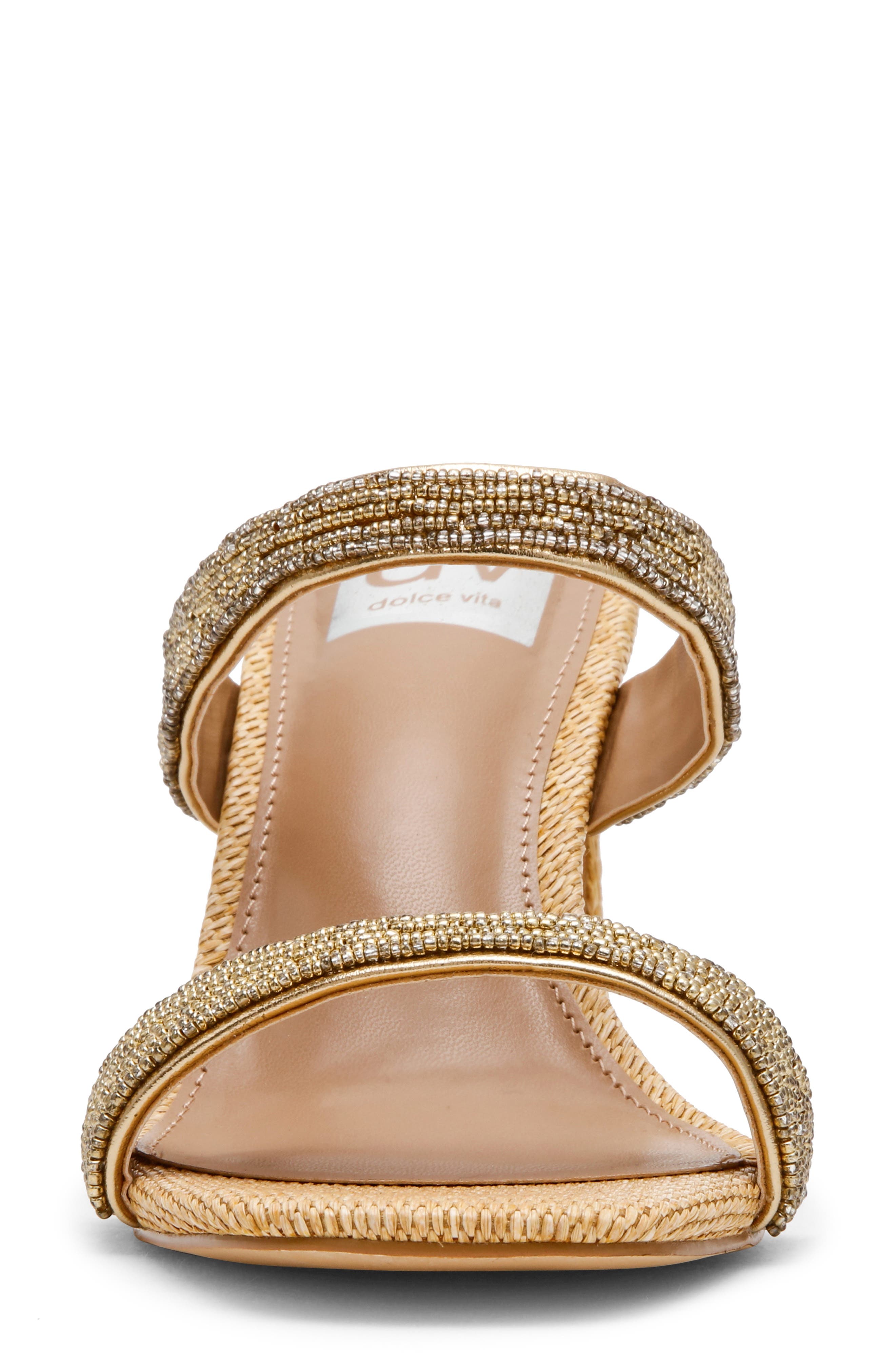 Veniss Slide Sandal, Alternate, color, GOLD