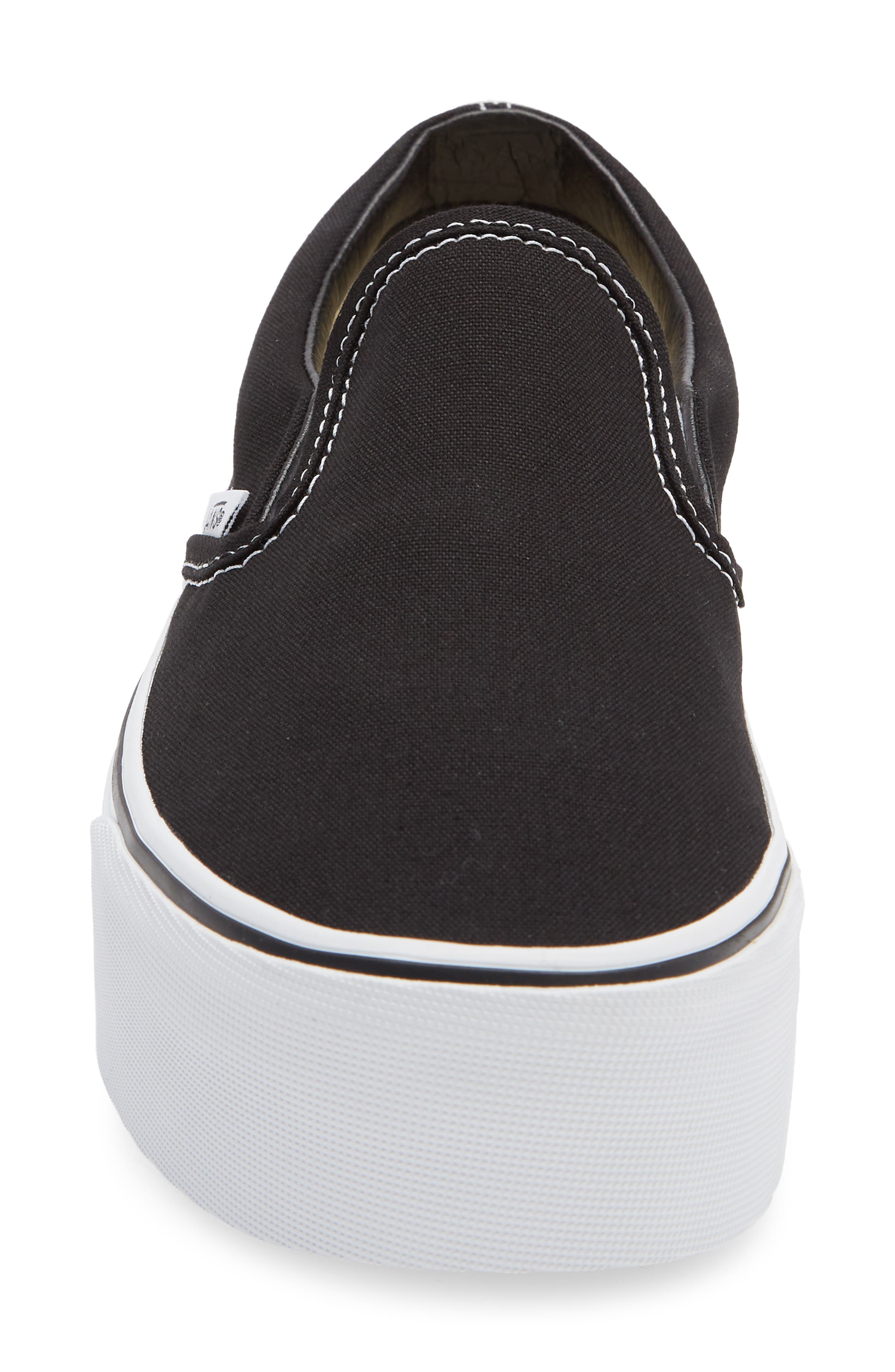 Vans UA Classic Platform Slip-On, Alternate, color, Black True White