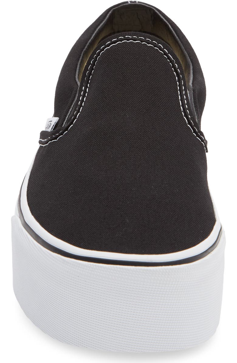 Vans UA Classic Platform Slip-On, Alternate, color, Black True White