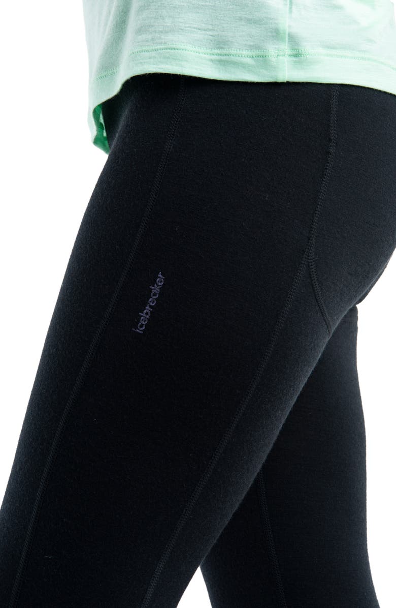 Icebreaker Merino Wool 260 Fastray II Leggings, Alternate, color, Black