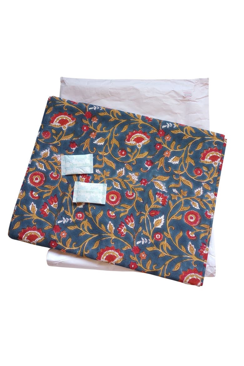 Floral Blooms Tablecloth, Main, color, Blue