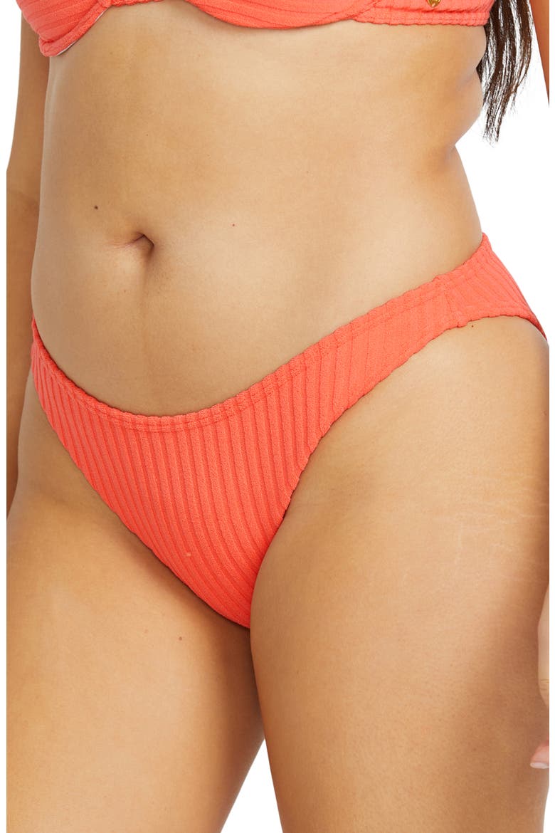 In the Hoop Hike Bikini Bottoms, Alternate, color, PAPAYA