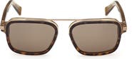 ZEGNA 55mm Geometric Sunglasses