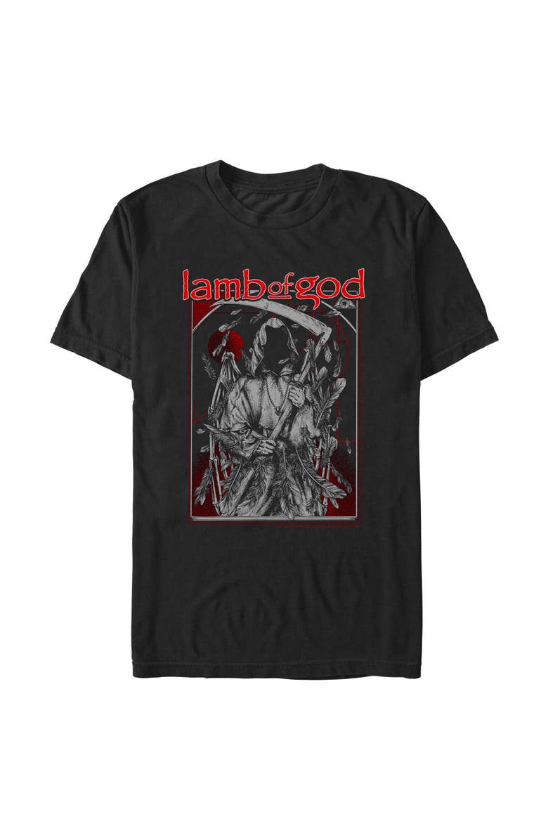 Lamb of God Men's Lamb of God The Grim Reaper Graphic T-Shirt, Main, color, Black