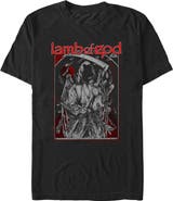 Lamb of God Men's Lamb of God The Grim Reaper  Graphic T-Shirt