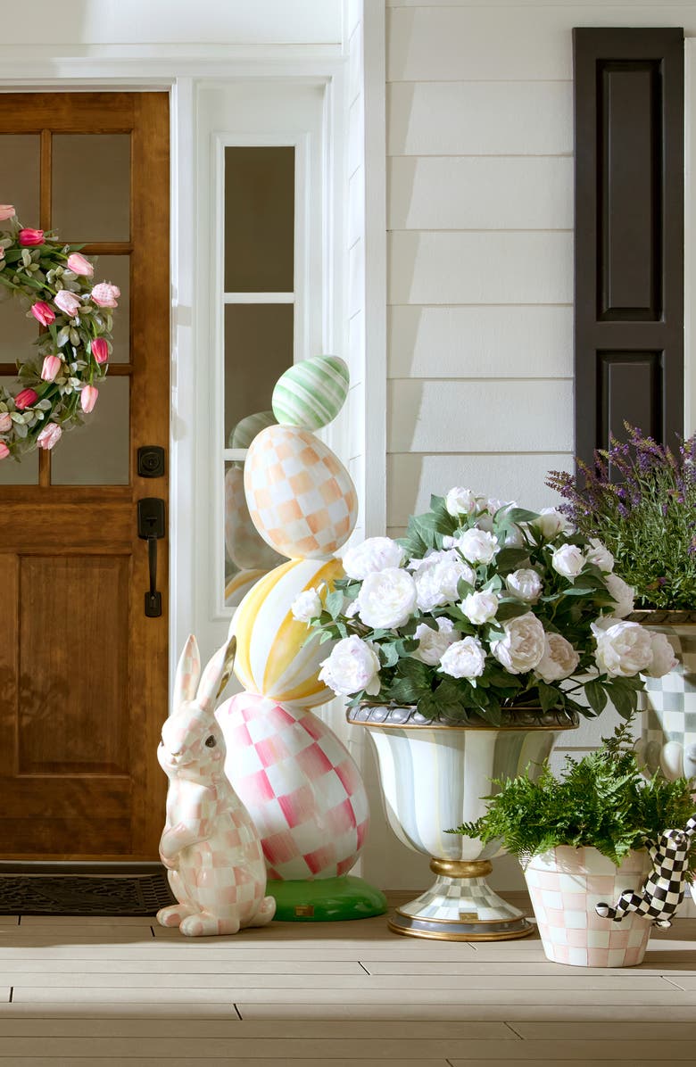 MACKENZIE CHILDS White Peony Urn Filler, Alternate, color, White