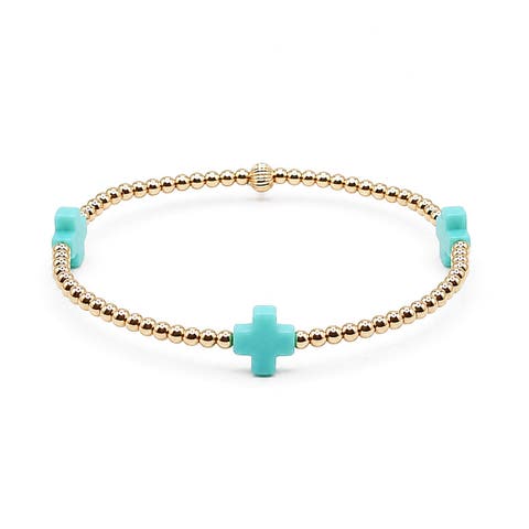 Halo Cross Bracelet