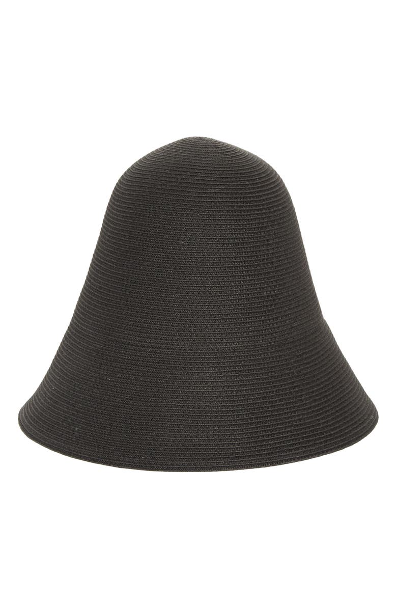 TOTEME Paper Straw Sun Hat, Main, color, Black