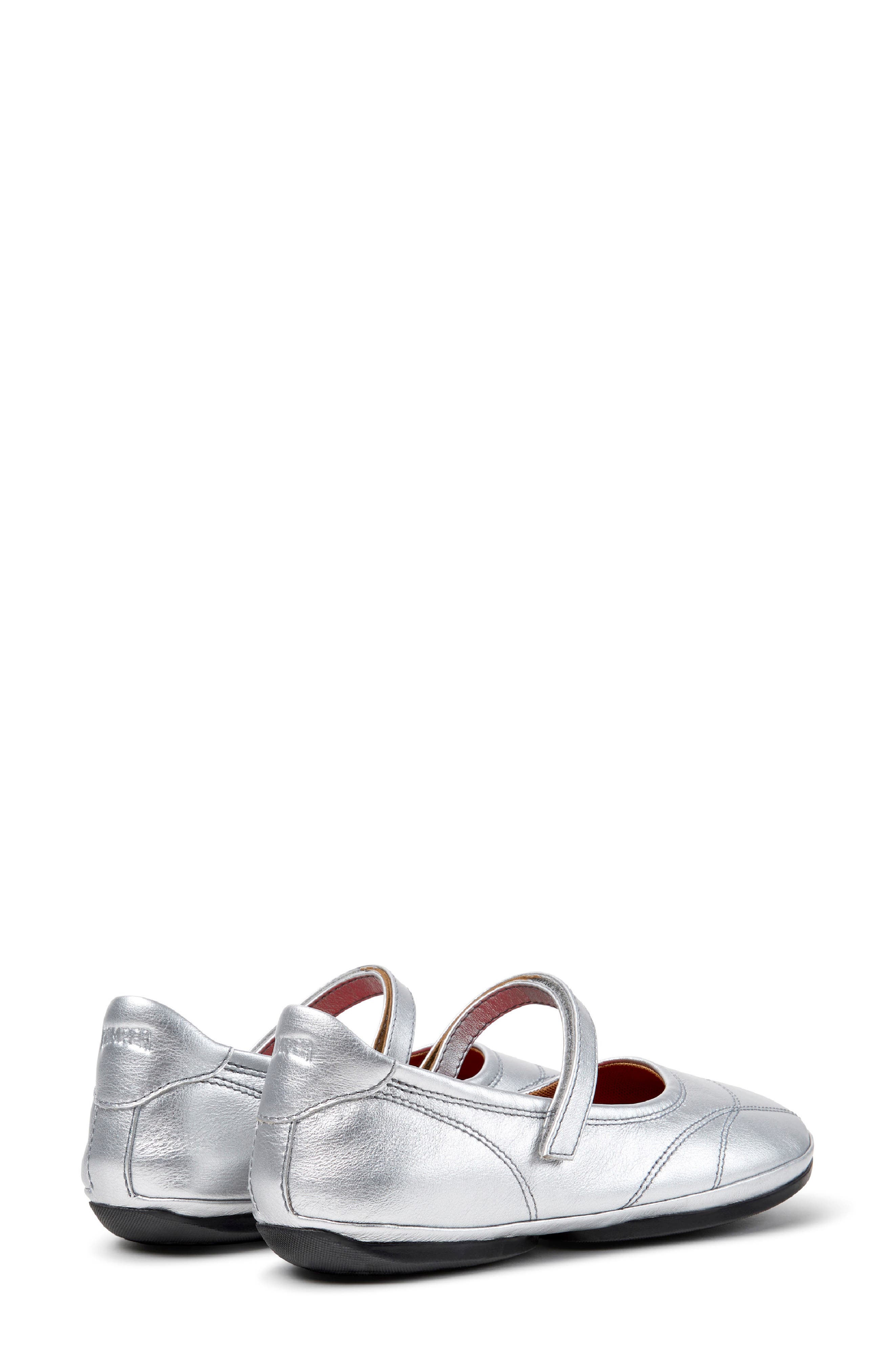 Right Nina Mary Jane Flat, Alternate, color, MEDIUM GRAY