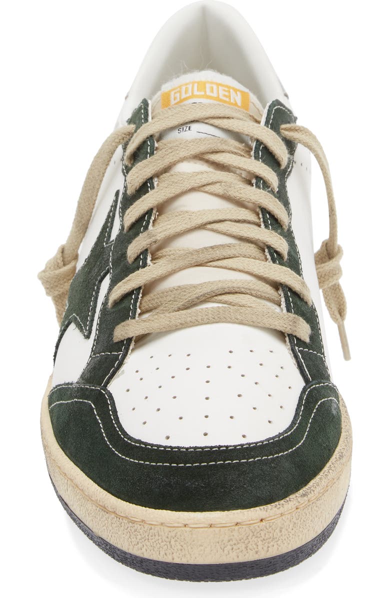 Golden Goose Ball Star Sneaker, Alternate, color, White/ Green/ Silver
