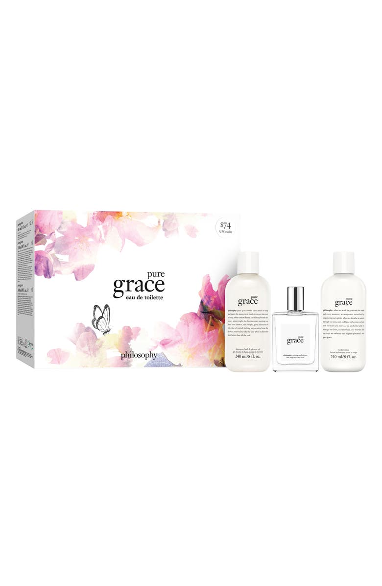 philosophy pure grace eau de toilette set, Main, color, 
