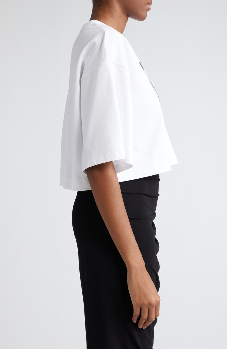 Dolce&Gabbana Oversize Cutoff Logo Graphic T-Shirt, Alternate, color, Bianco Ottico