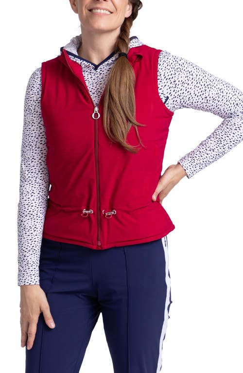 KINONA Layer Slayer Golf Vest in Bordeaux Red 