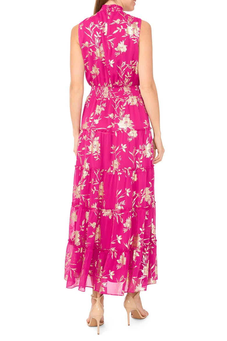 Tiered Maxi Sundress, Alternate, color, PINK MULTI