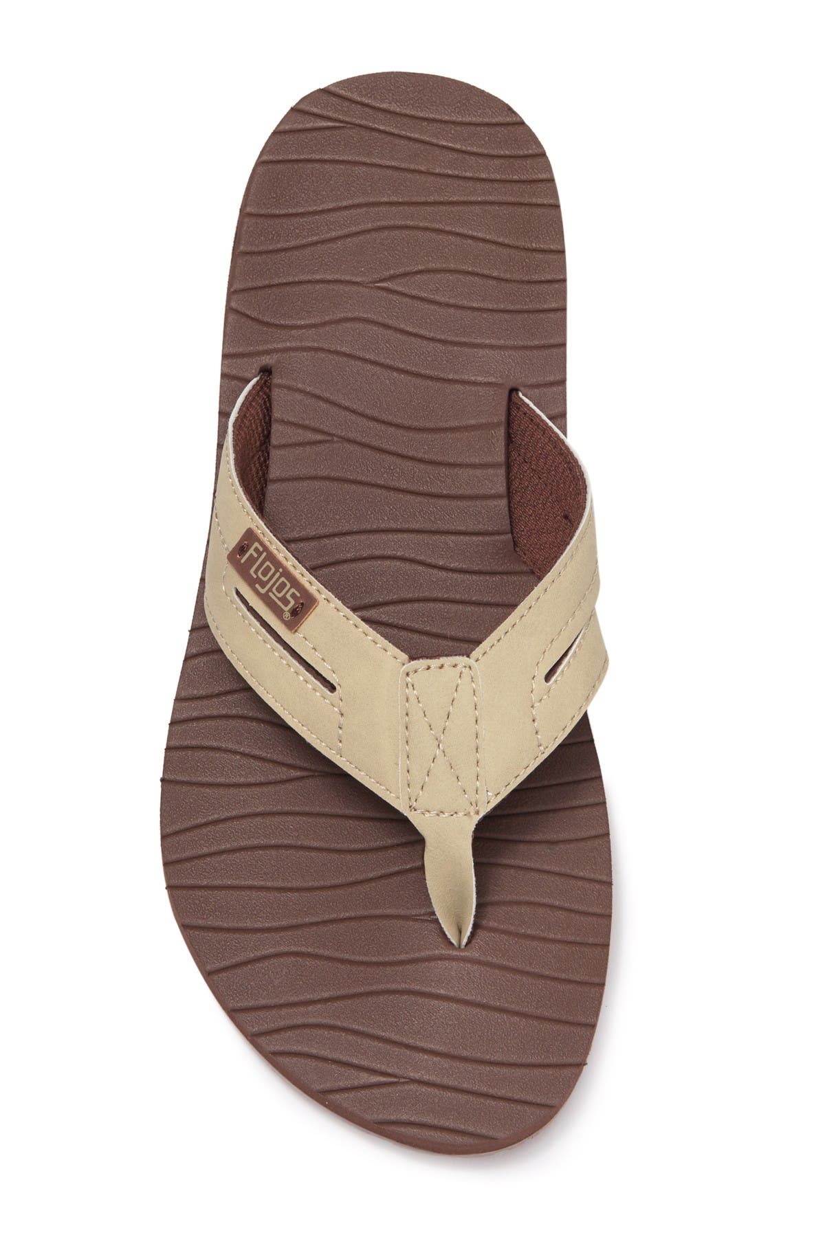 Wave Runner Flip Flop, Alternate, color, BROWN TAN