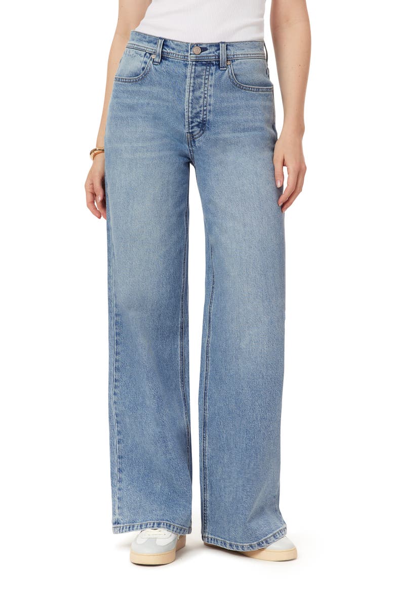 Scotch & Soda The Wave High Waist Wide Leg Jeans, Main, color, Williamsburg