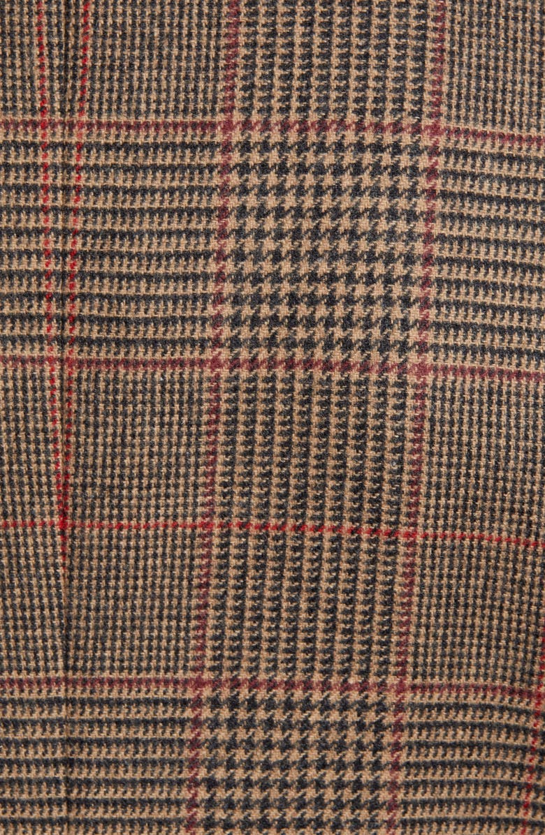 Ring Jacket Balloon Trim Fit Glen Plaid Sport Coat, Alternate, color, 