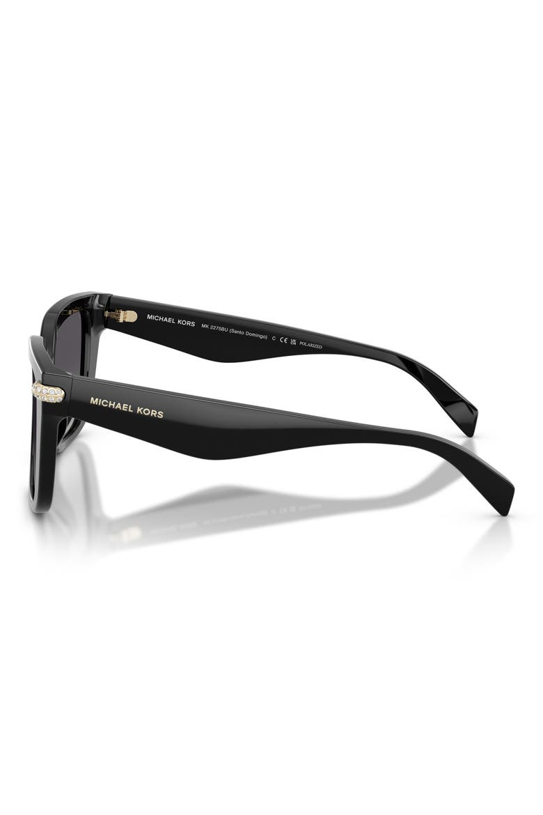 Santo Domingo 54mm Polarized Gradient Square Sunglasses, Alternate, color, BLACK / GREY POLAR MONO BIO