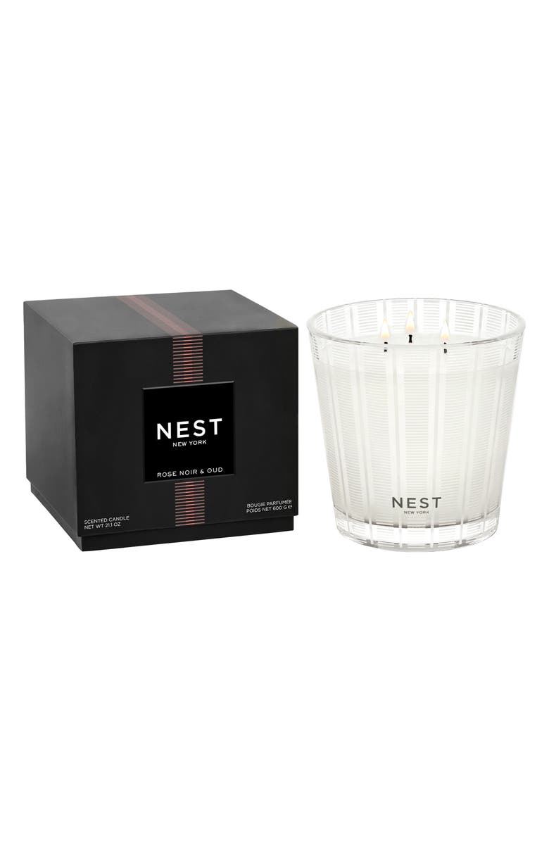 NEST New York Rose Noir & Oud Scented Candle, Alternate, color, 
