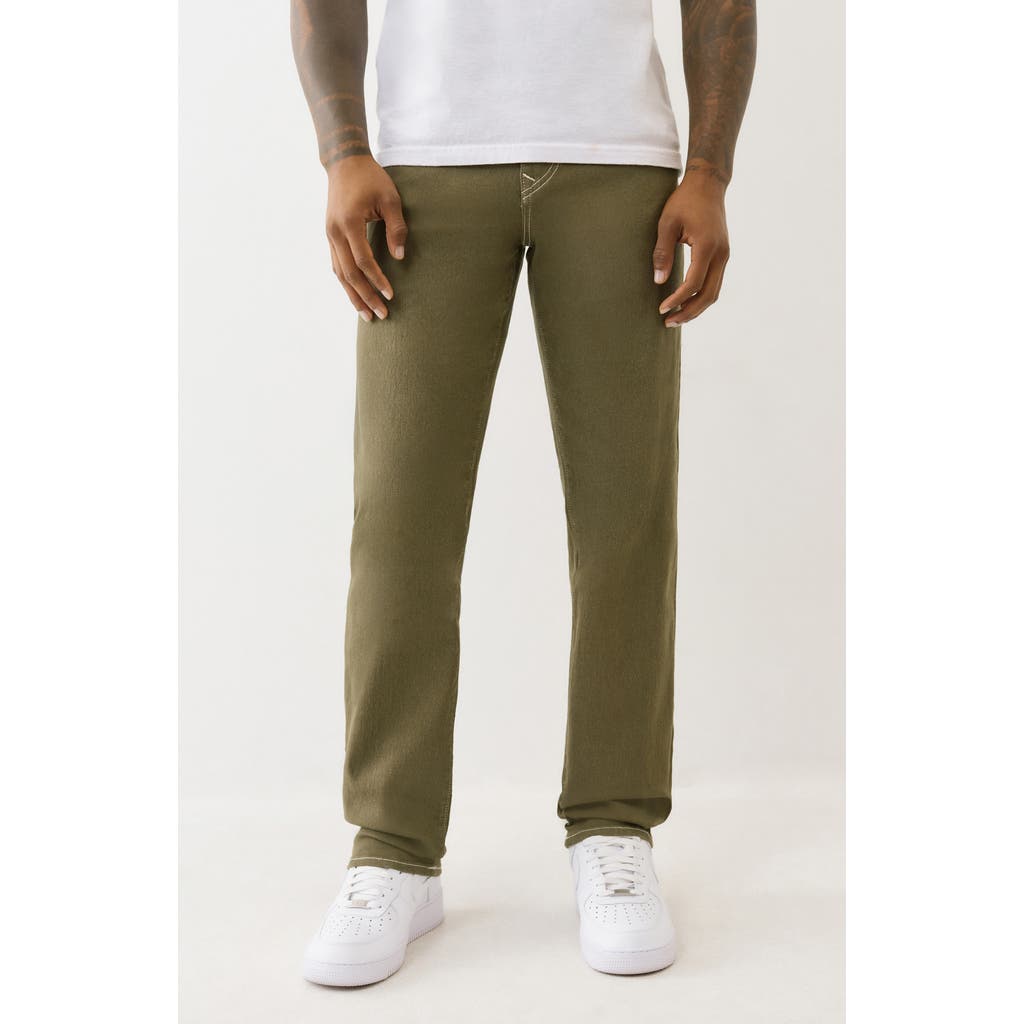 True Religion Geno Single Stitch Slim Fit Jeans In Green
