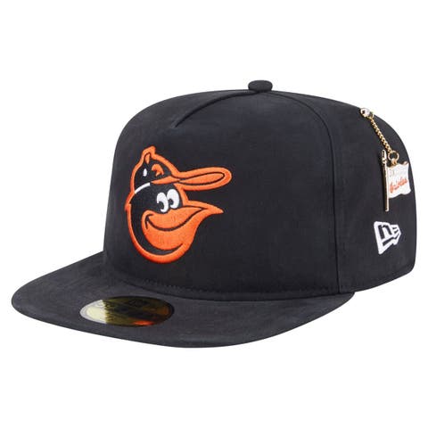 Men's New Era  Black Baltimore Orioles Championship Side Flag A-Frame 59FIFTY Fitted Hat