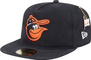 New Era Men's New Era  Black Baltimore Orioles Championship Side Flag A-Frame 59FIFTY Fitted Hat