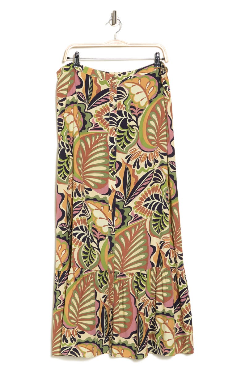 DR2 by Daniel Rainn Button Front Maxi Skirt, Alternate, color, 