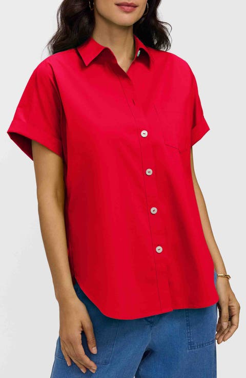 Abigail Short Sleeve Button-Up Shirt