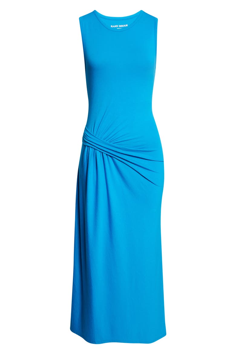 Addison Sleeveless Midi Dress, Alternate, color, AEGEAN BLUE