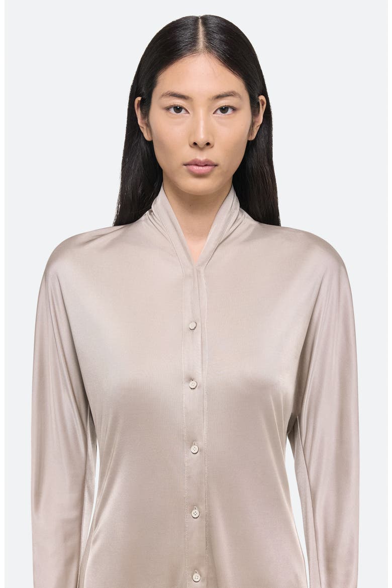 Infinity Button-Up Shirt, Alternate, color, DUNE - V0Z