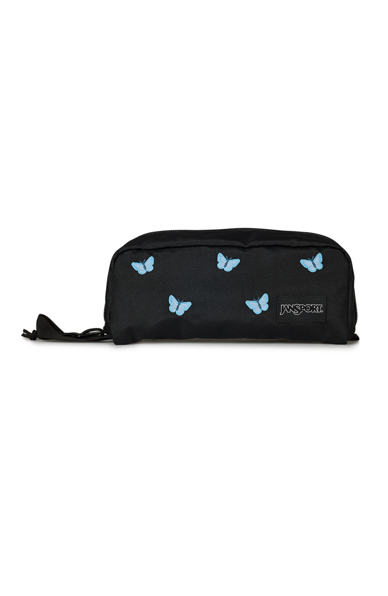 Jansport Perfect Pouch, Main, color, Tiny Butterflies Black