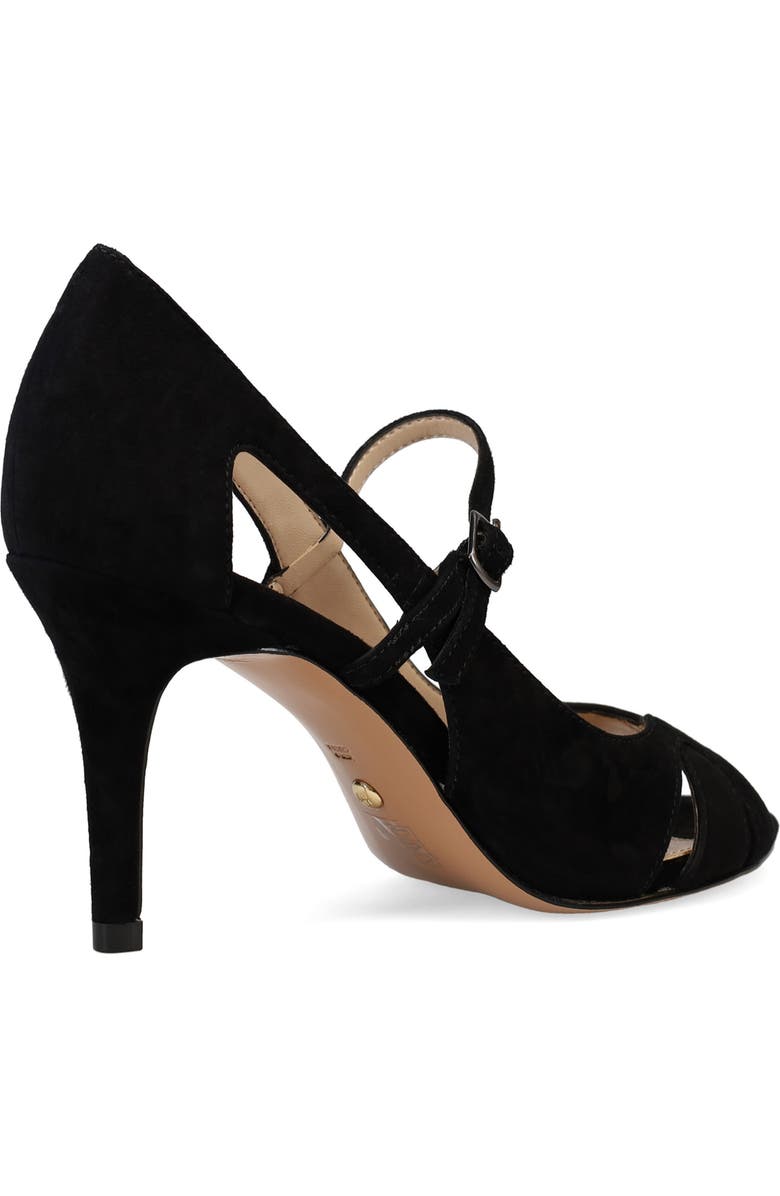 Pelle Moda Rosita Peep Toe Pump, Alternate, color, Black