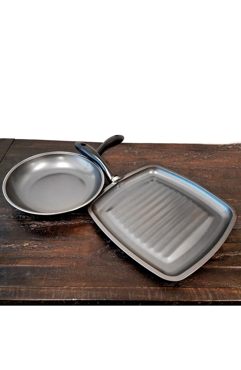 Gibson Westleton 2 piece Cookware Set Black, Alternate, color, Black