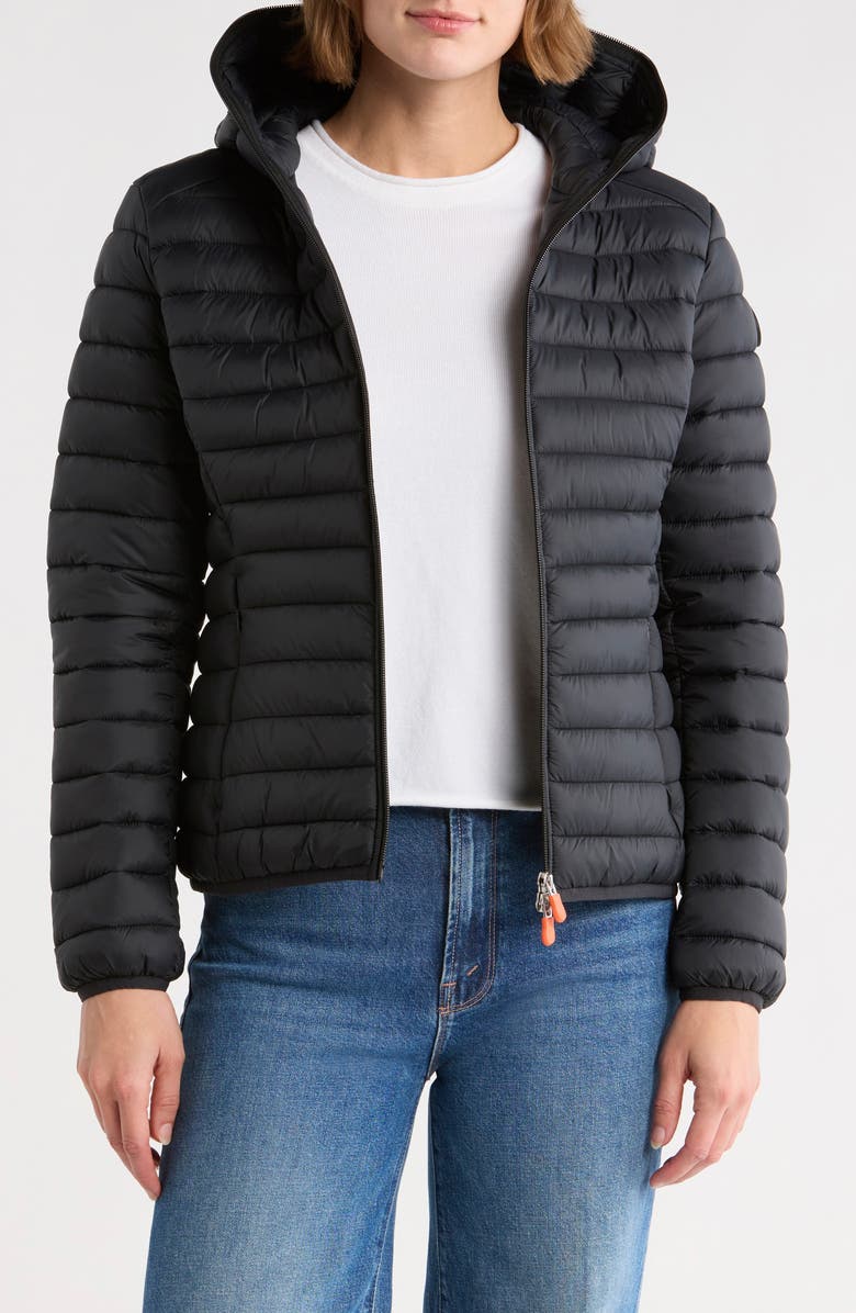 Save The Duck Vicky Puffer Jacket, Alternate, color, Black