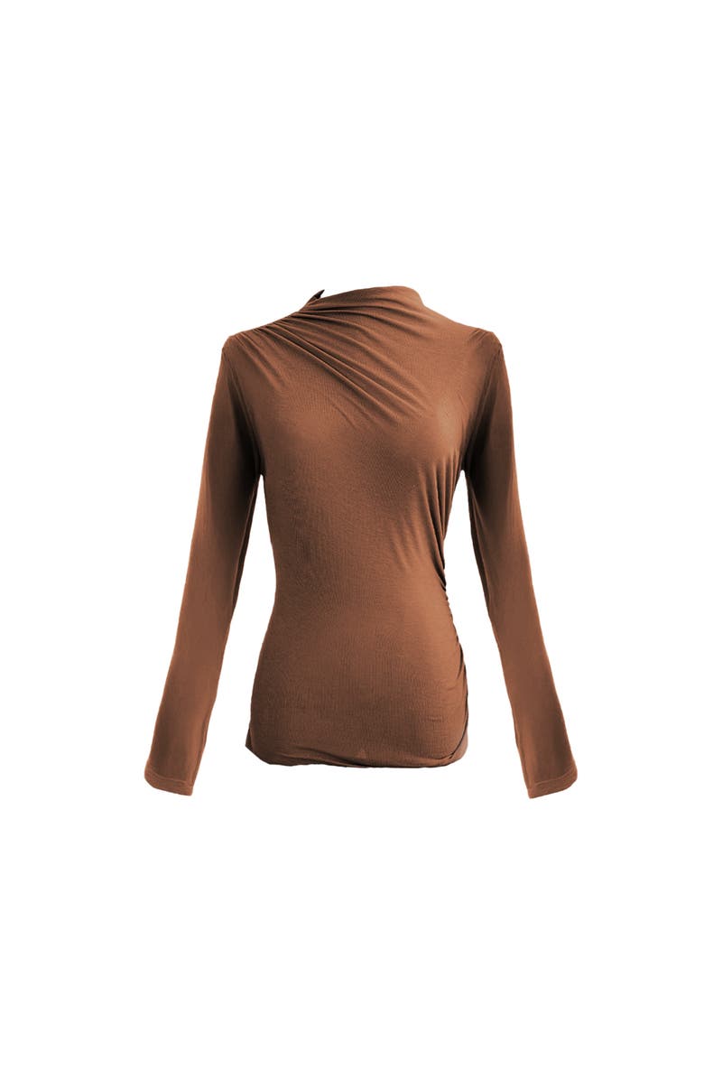 ATS Mira Long Sleeve Top, Alternate, color, Brown