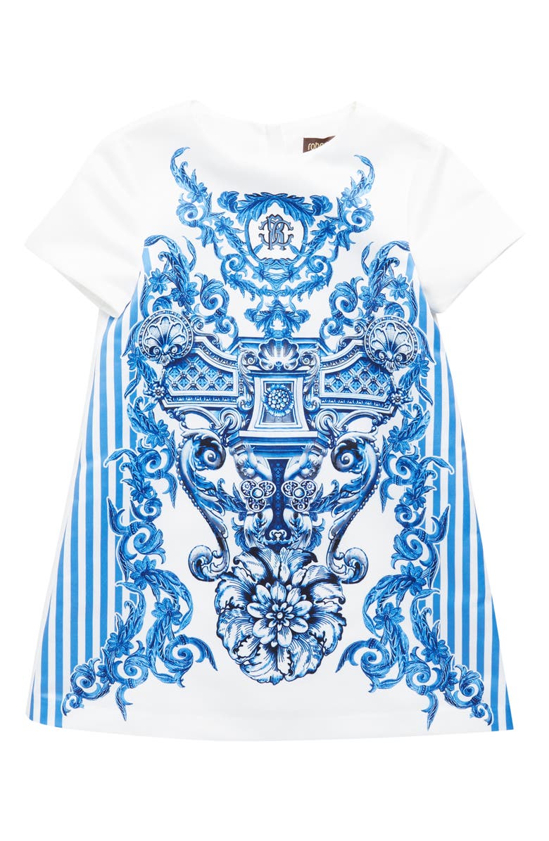 Roberto Cavalli Kids' Graphic T-Shirt Dress, Main, color, 