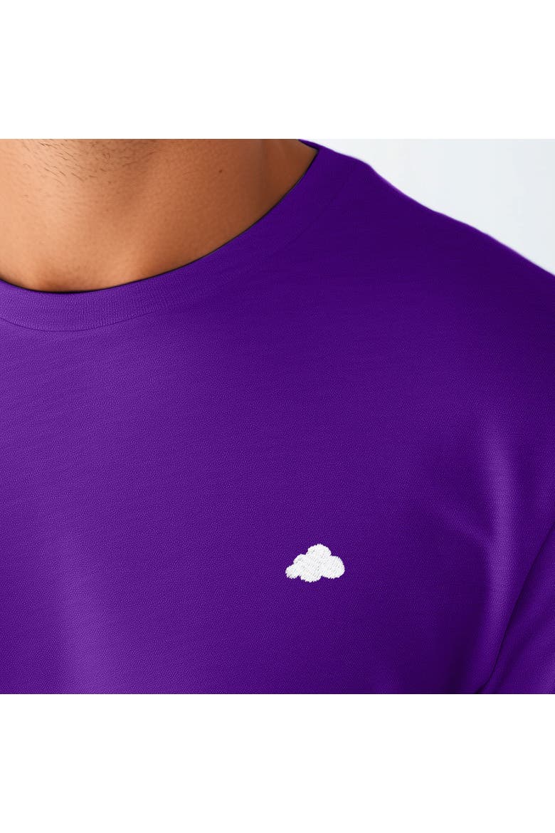 Mens Lil Cloud Lightweight Jersey Tee, Alternate, color, Purple