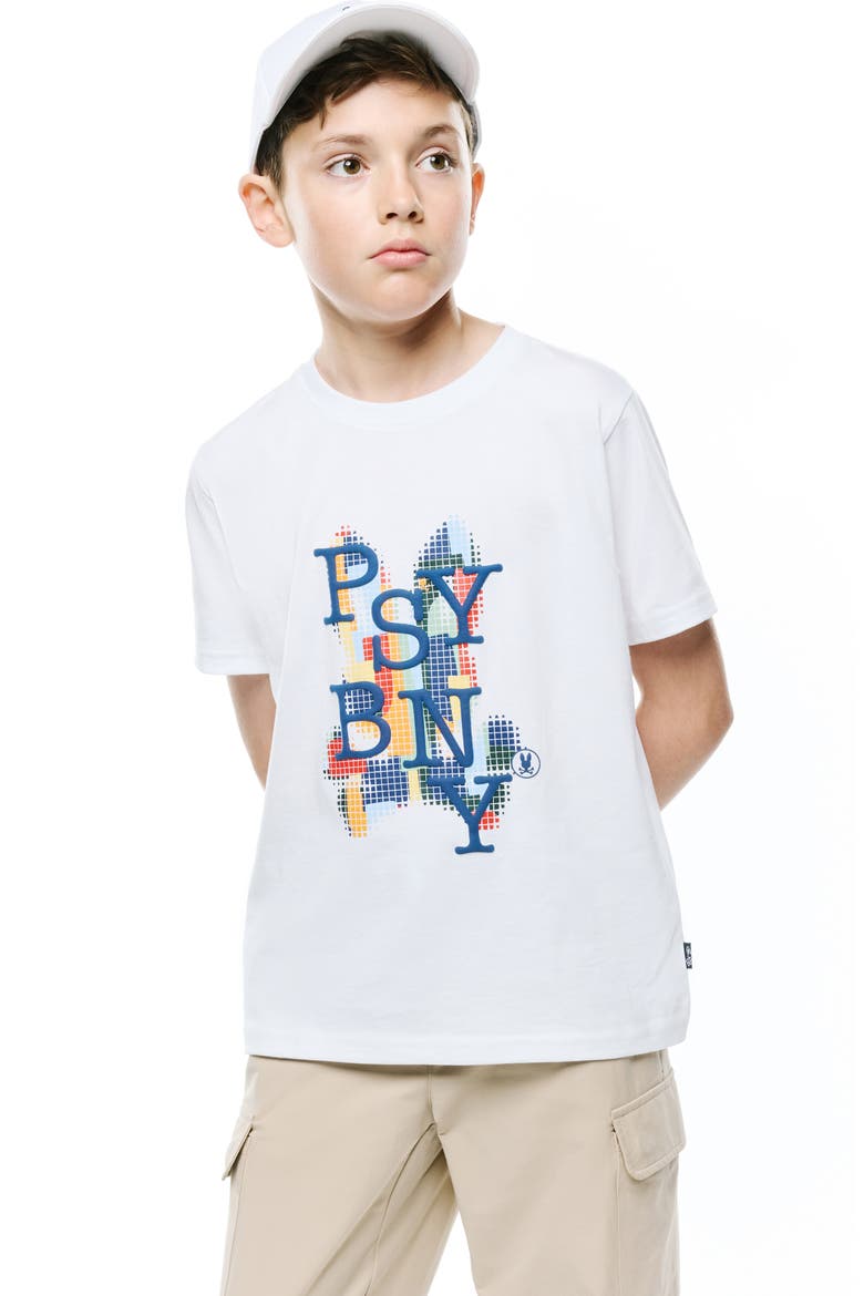 Kids' Wes Graphic T-Shirt, Alternate, color, WHITE