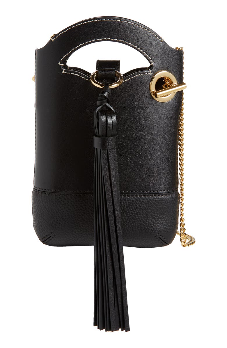 Chloé Chloè Walden Leather Phone Pouch, Main, color, 
