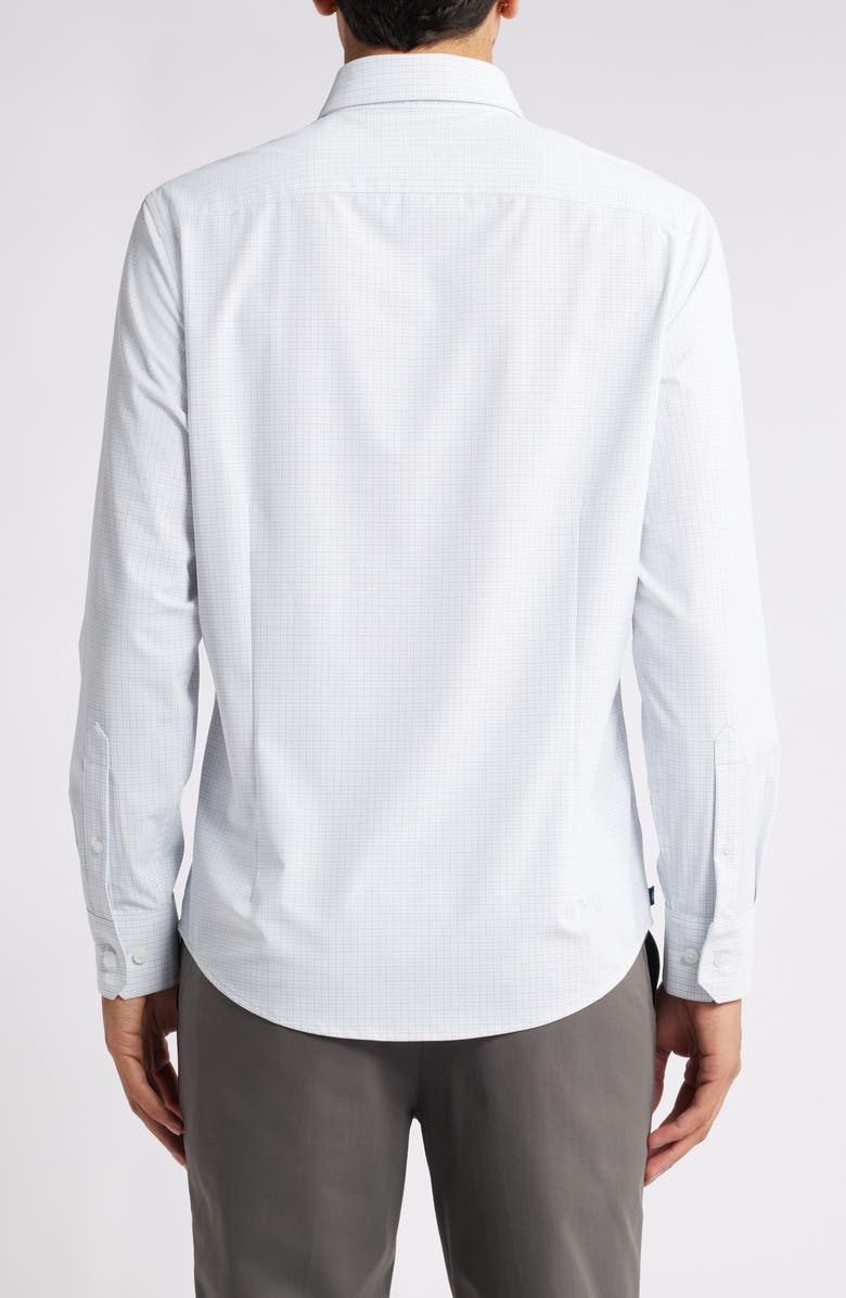 Mizzen+Main Leeward Trim Fit No Tuck Check Performance Button-Up Shirt, Alternate, color,