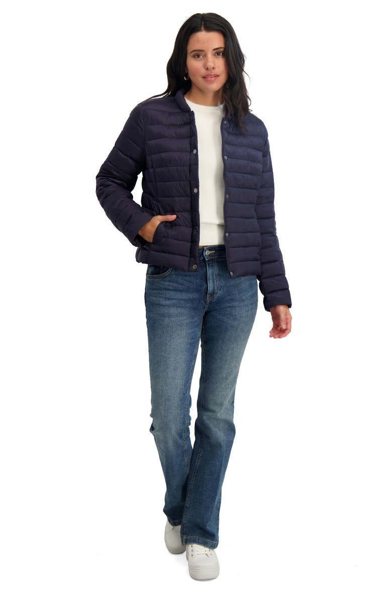 Bee Puffer Jacket, Alternate, color, STARGAZER