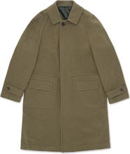 Fortela Vintage Blue Single-Breasted Coat