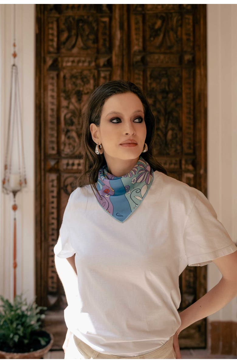 Elizabetta Anita - Silk Bandana, Main, color, Blue